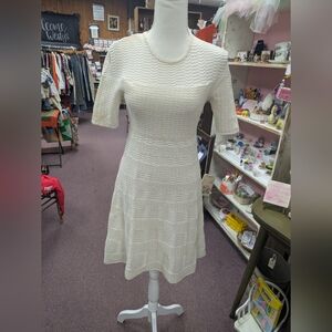 Missoni Textured Elegant Cream Dress